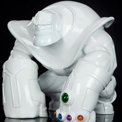 Unruly Industries Marvel Thanos White Gloss Figure NIB
