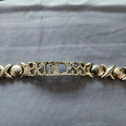 Real sterling silver princess bracelet