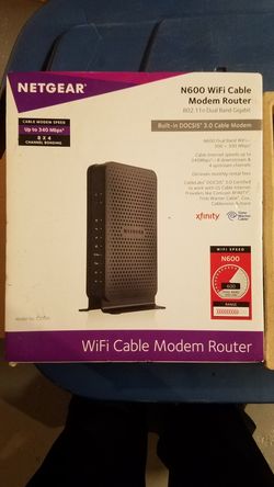 Netgear n600 wifi router modem 2 in 1