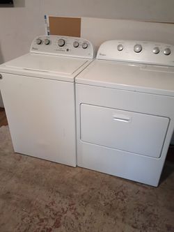 whirlpool washer and electric dryer matching set delivery and installation is free