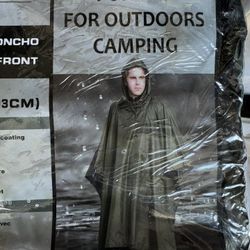 FWG Rain Poncho Waterproof Raincoat For Adult