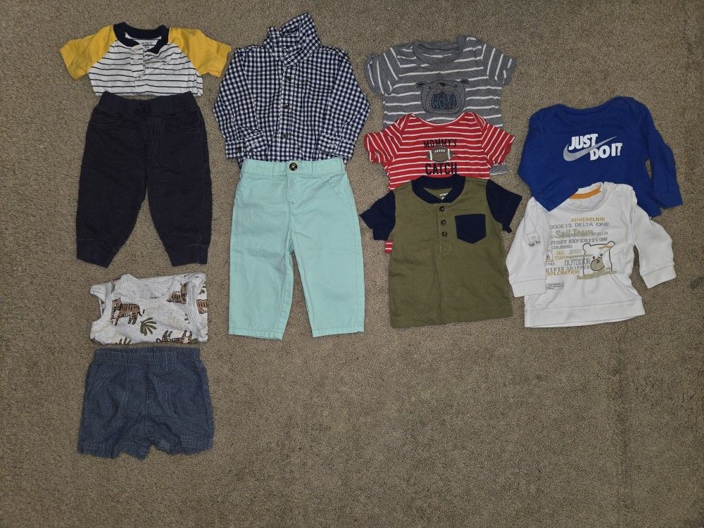 Baby Boy Clothes Size 6 Months Bundle of Shirt, Pants, etc.
