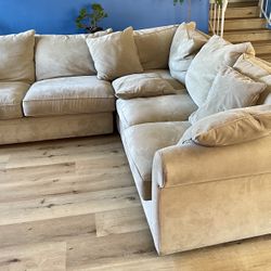 3 Part Sofa Couch W/ Pullout Bed