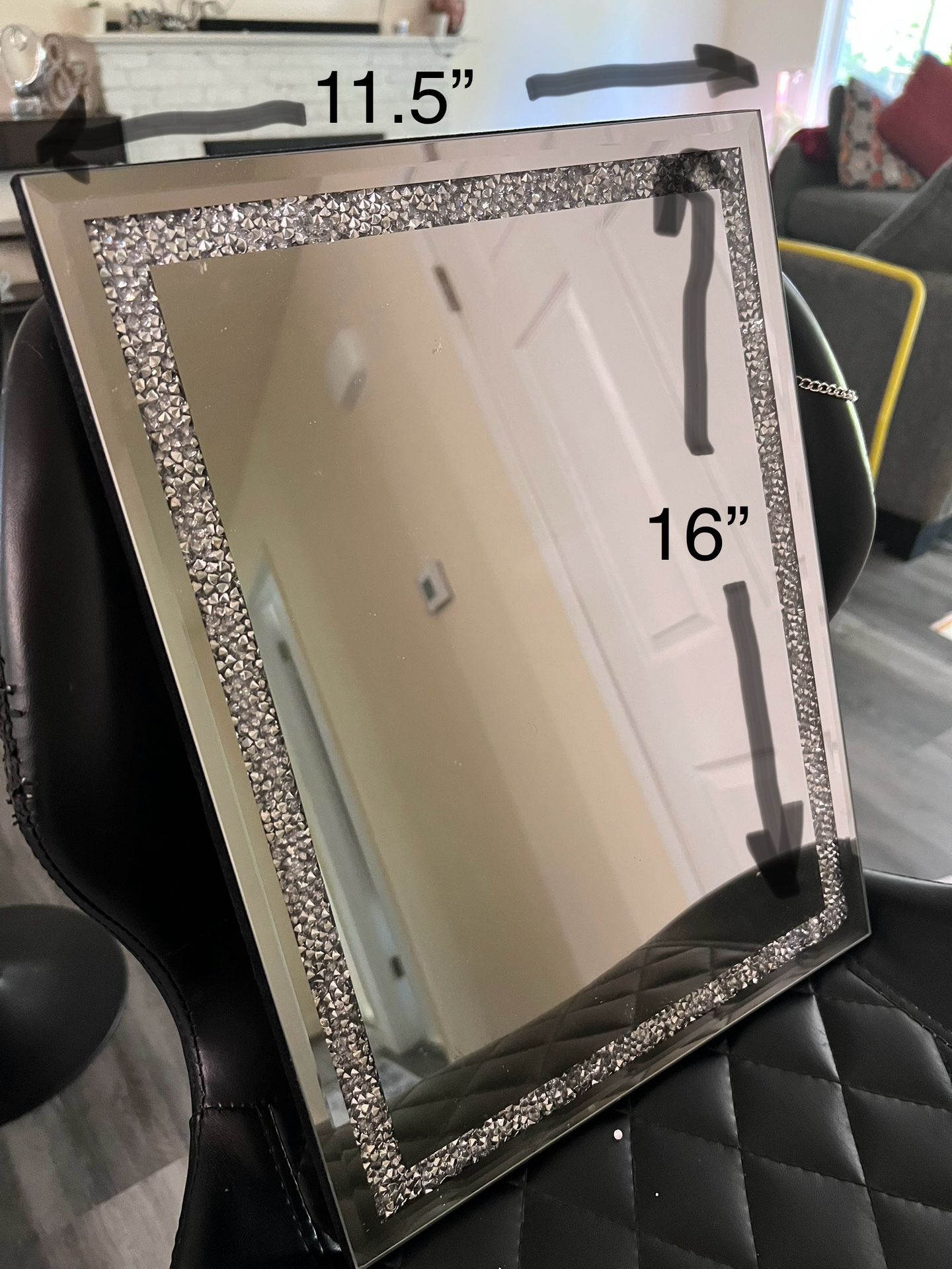 2 Rectangular Decorative Wall Mirrors