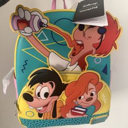 Loungefly Disney A Goofy Movie 30th Anniversary Mini Backpack 💚🩵💛🧡
