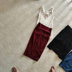 Pencils Skirts (Free Old Navy Tank)