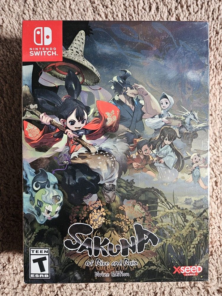 SAKUNA: OF RICE AND RUIN COLLECTOR'S/DIVINE EDITION - NEW/SEALED - NINTENDO SWITCH.
