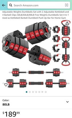 adjustable weights dumbbells 