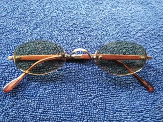 Gold and Wood Sunglasses