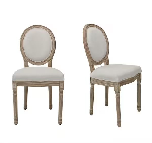 2 NEW Classic Creme-colored Chairs