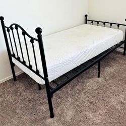 twin size bed & mattress available