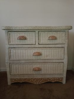 Wicker End Table Set