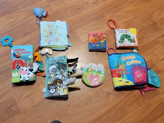 Collection of baby soft books