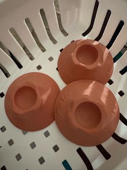 Vintage Terracotta Candlestick Holders