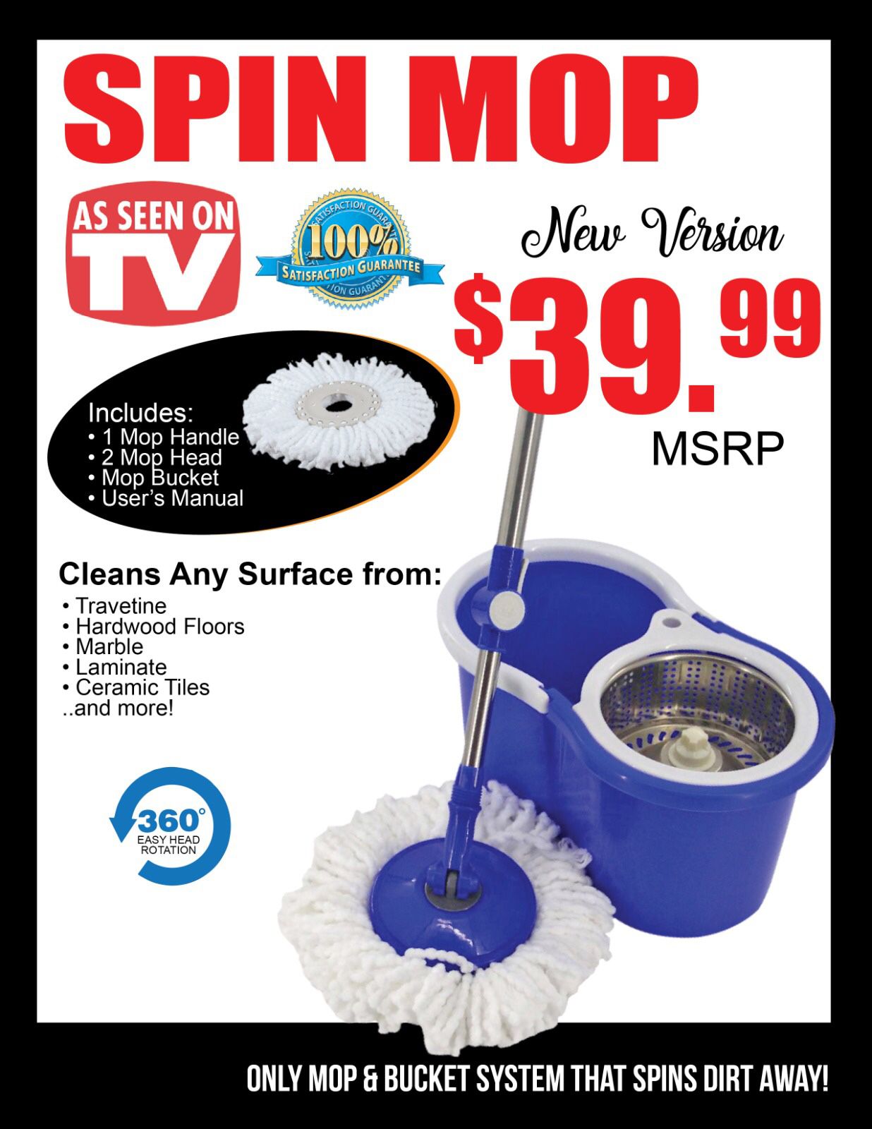 Spin Mop As Seen On TV