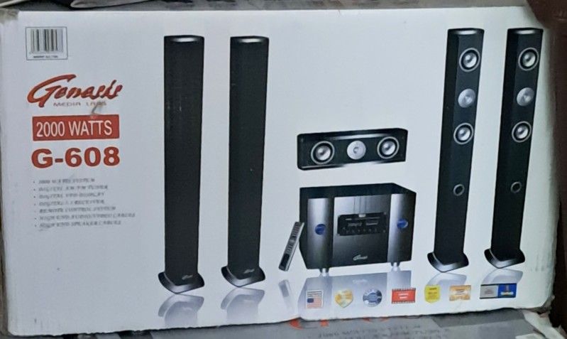 Genesis Media Labs G-608 Digital Series 2000 Watts Home Theater System