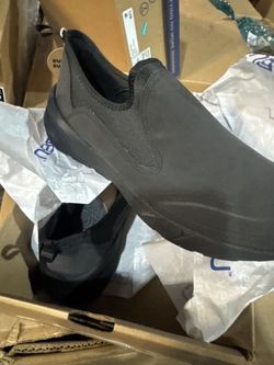 Black Slip-On Casual Shoes