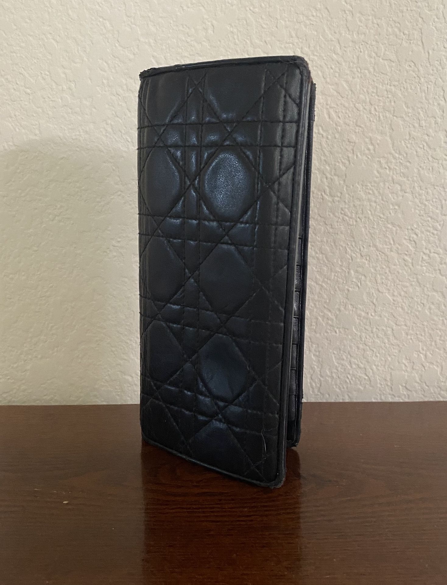 Christian Dior Quilted Leather Long Wallet
