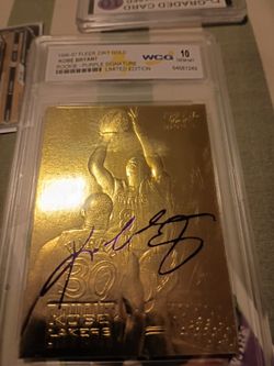 23kt Graded 10 Kobe Bryant Rookie Card Rare