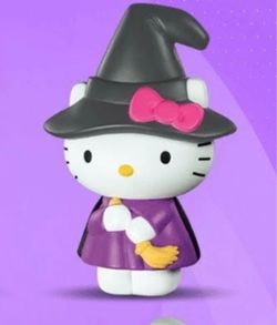 2019 SANRIO MCDONALDS HALLOWEEN HELLO KITTY FIGURINE IN WITCH COSTUME #4