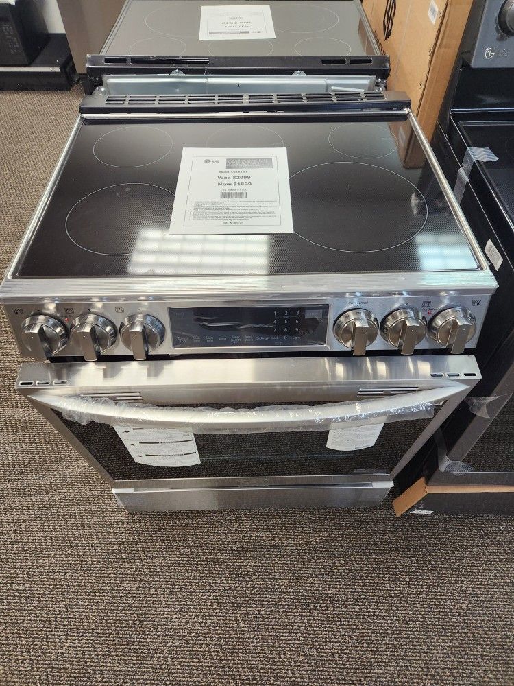 LG INDUCTION RANGE 6.3CF 1899! 0 DOWN 0% FINANCING! 1 YR WARRANTY! 48HR DELIVERY!