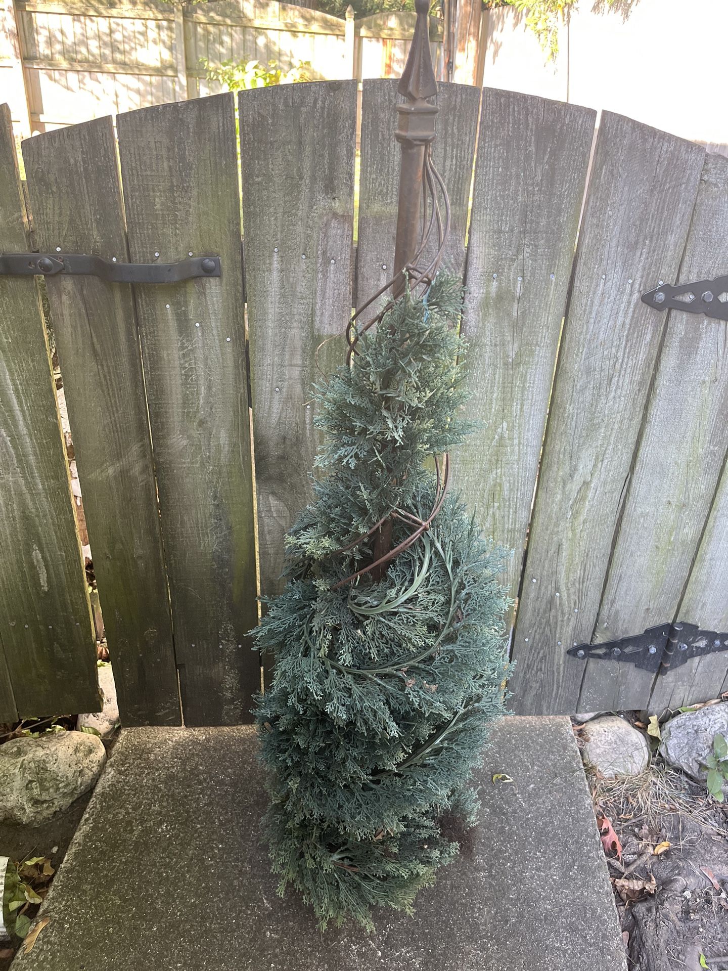 faux garden topiary tree