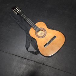 Kid's Acoustic Guitar And Bag/backpack