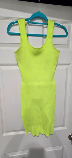 Neon green/yellow mini Summer dress