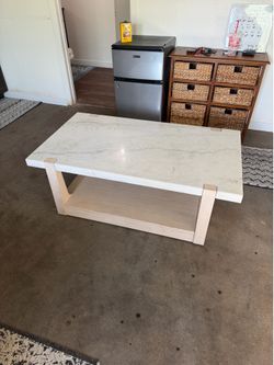 Marble coffee table