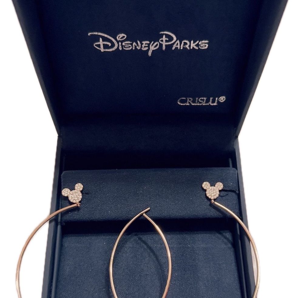 hoop earrings crislu mickey ring