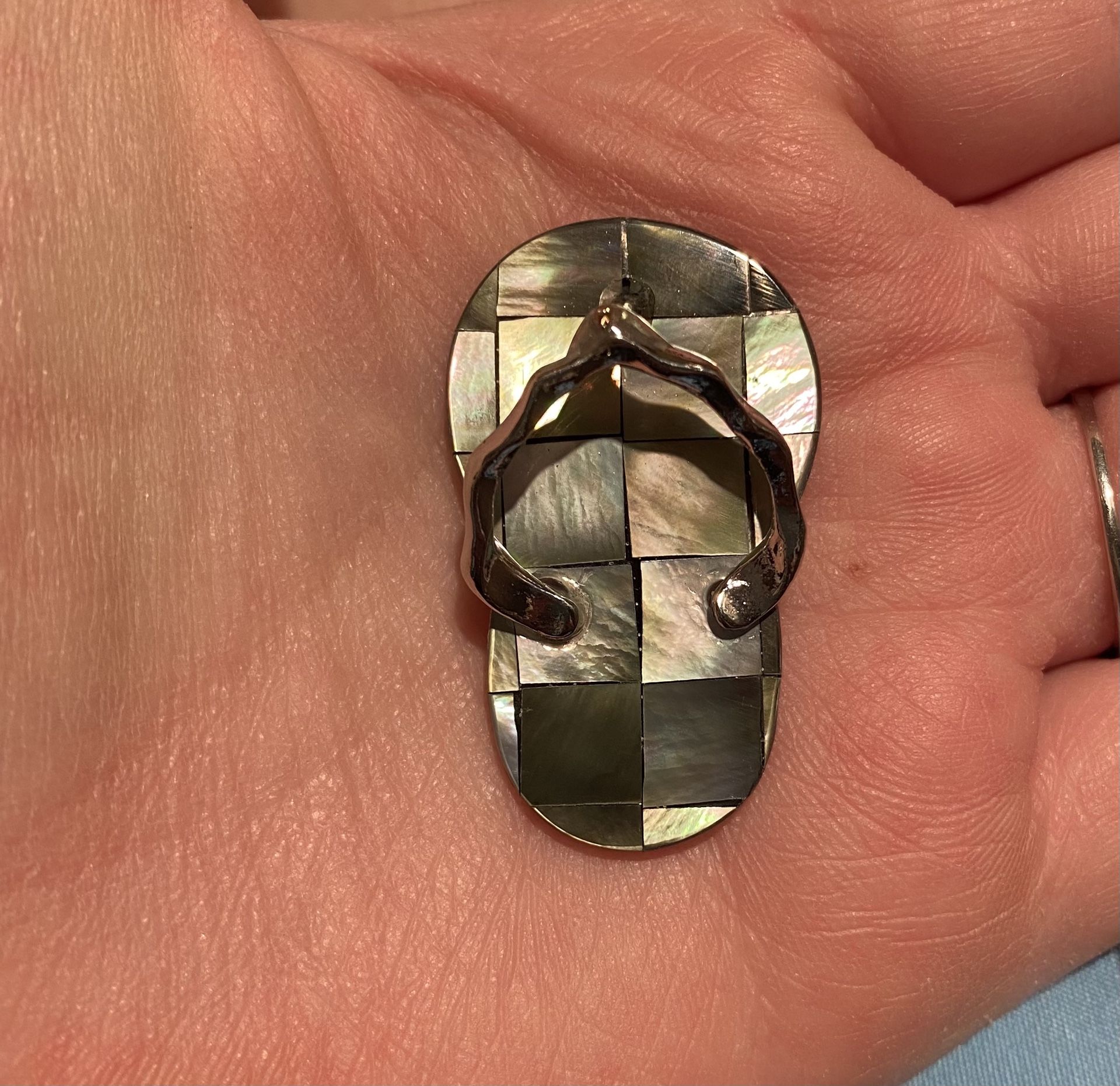 Mother of Pearl Sandal Pendant