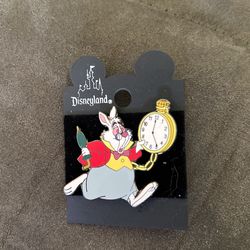 Disney Late White Rabbit Trading Pin