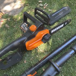 Worx Chain Saw With Extension