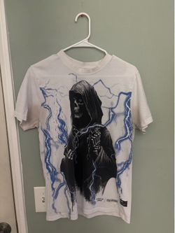 State of Crew Grim Reaper Lightning Graphic Tee - White