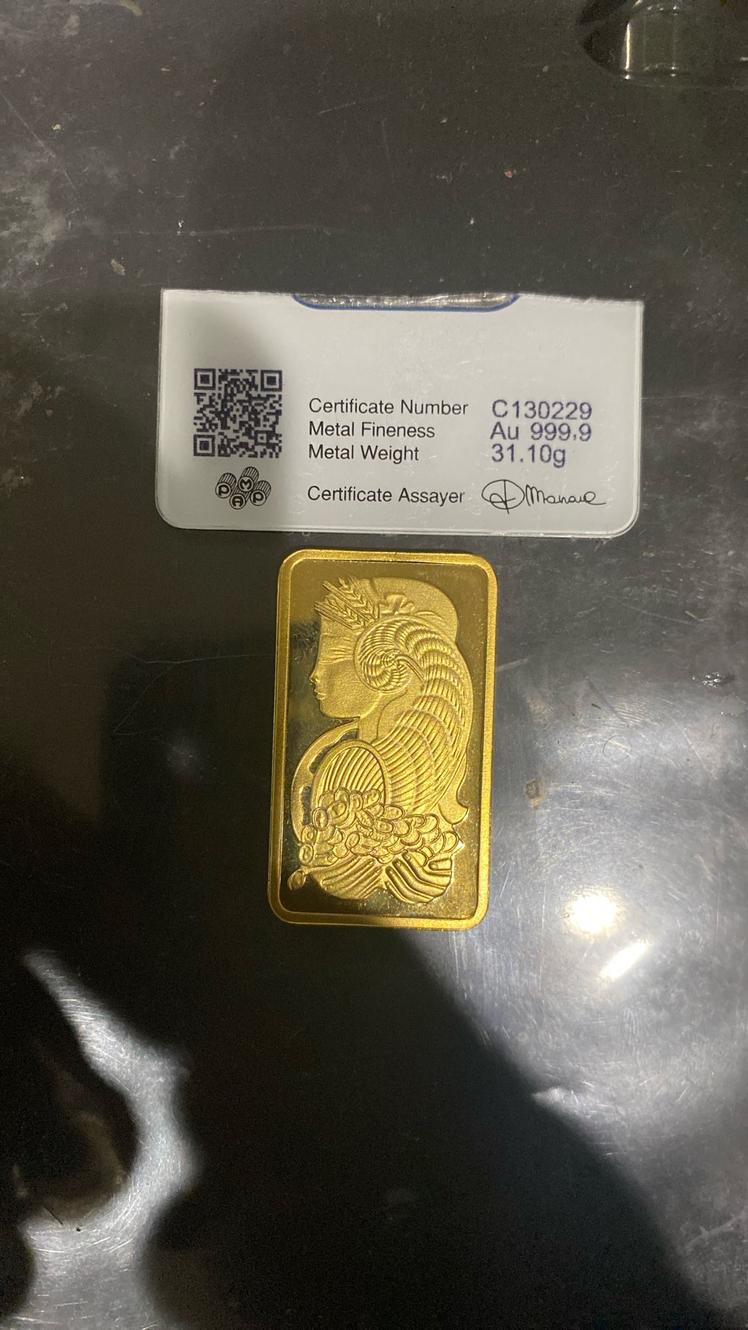 1 Ounce Gold Bar