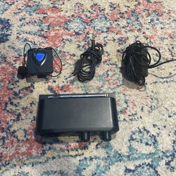 RadioShack FM Wireless Receiver with Power Adapter & Microphone 