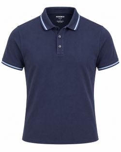 Bonobos Men’s Slim Fit Polo Shirt Large Navy Blue 100% Pima Cotton Short Sleeve