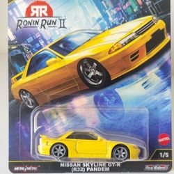 Hot Wheels Nissan R32 GT-R Pandem Yellow 