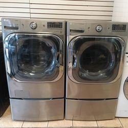 ☃️JUMBO SET WASHER AND DRYER LG PEDESTALS☃️ ❄️SIDE BY SIDE❄️ ✔️FREE DELIVERY ✔️