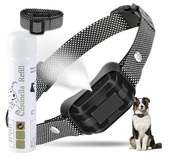 Citronella Dog Collar with Remote, Safer 3 Modes 