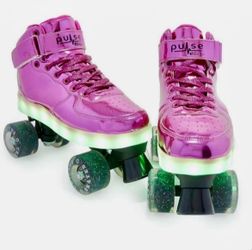 CHICAGO Skates Pulse Light Up Quad Skates, Women's Adult Sizes, Pink, 4 (CRS710-04