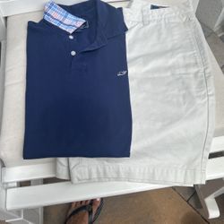 Vineyard Vine  Knit Polo And Shorts