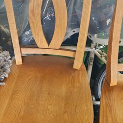 Wood Dining Chairs (4)