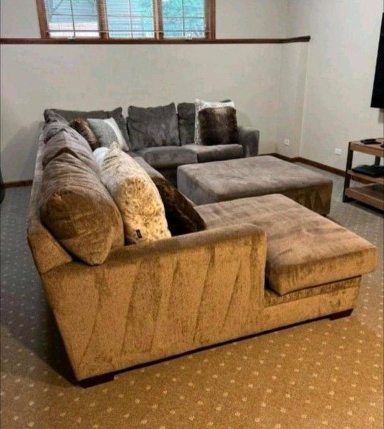 Ottoman Sectional Sofa Couch