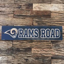 🐏 🏈 Los Angeles Rams Road Sign