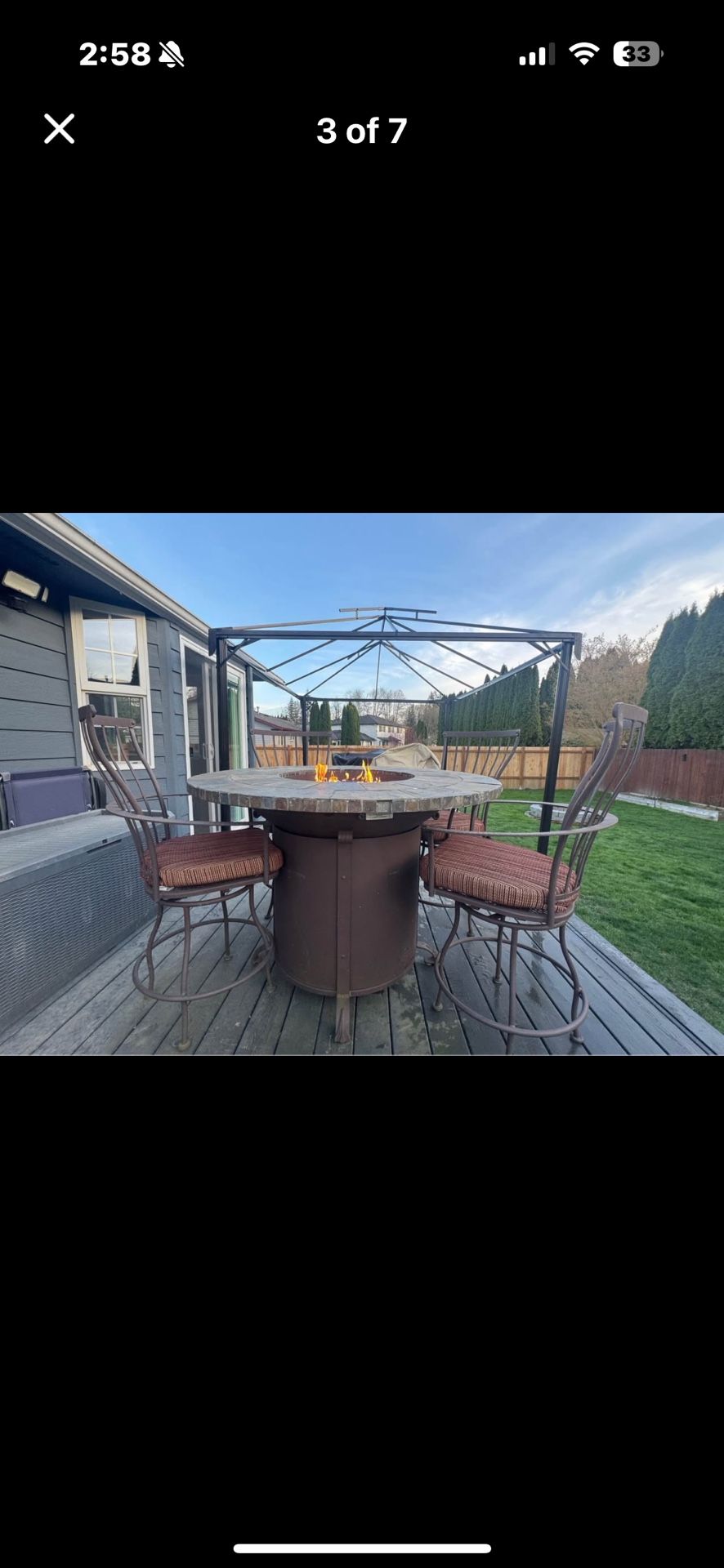 Propane Fire Pit Table And Chairs