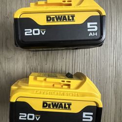 Dewalt battery’s 5.0 $120 For both 