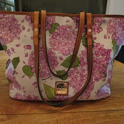 Dooney & Bourke Tote Bag From The Hydrangea Collection