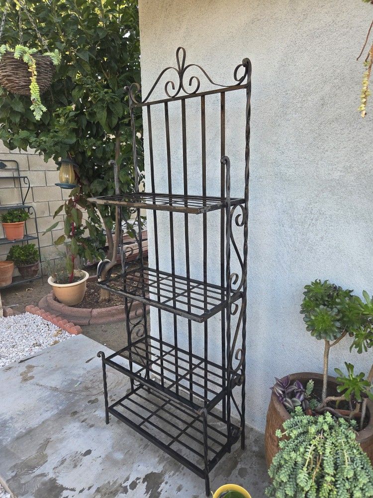 Solid Wrought Iron Plant Stand