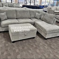 New Grey Sectional